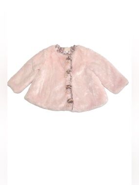 Biscotti | Pink Faux Fur Jacket Girls 3T